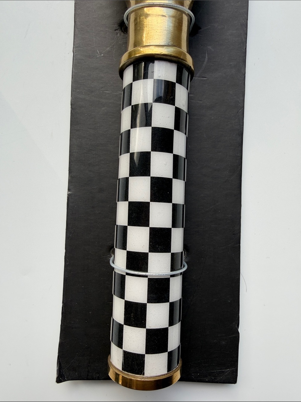 Tahari Checkered Black & White Ice Cream Scoop - Picture 2 of 7